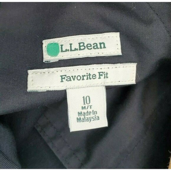 L.L. Bean Women’s Favorite Fit Bayside Twill Pants – Black, 100% Cotton, Size 10 - Picture 7 of 12